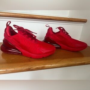 Nike Air Max 270, Triple Red, size 7